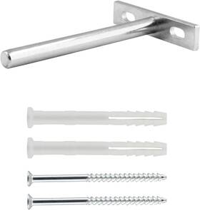Sdd210927010 Rierdge 8 Pcs Heavy Duty Floating Shelf Bracket 4 Inch Solid Steel Silver