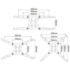Riteav-vesa300-adpt Riteav Vesa 300 Adapter Change 200x200 Pattern To 300x100 300x200 And 300x300