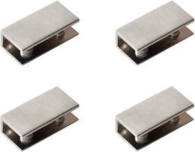 0000110 Rmdusk Glass Shelf Brackets Fit 6-10mm Thickness 0.24-0.39 Brushed Nickel