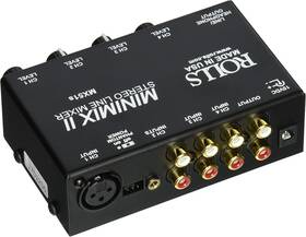 Mx51s Rolls 675889005103 Mini Mix 2 Four-channel Stereo Line Mixer Black