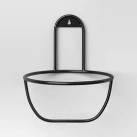 8uro1711539uw6a9yi Room Essentials Metal Outdoor Planter Hanger Black - Round Size 8