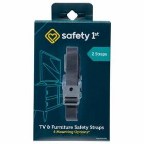 Hs304 Safety 1st Tv And Furniture Straps 4 Mounting Options 2-pk. -