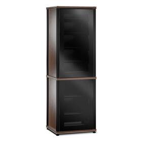 703w Salamander 703w/bg/b Synergy 703 Av Cabinet Black Glass Doors