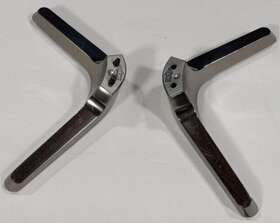 L-bn63-14339x002 Samsung Bn63-14345x002 Oem Tv Stands R-bn63-14345x002 Silver 2/4 Screws Used