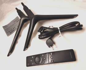 Un50tu8000f Samsung Tv Pedestal Stands Power Cord Smart Hand Remote