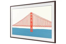 Vg-scfa85bwbza Samsung Vg-scfa85bwb/za 85 Inch The Frame 2022 Tv Bezel Modern Brown Open Box