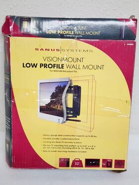 Vm300b Sanus 793795360441 Visionmount Low Profile Wall Mount For Medium Flat Panel Tvs
