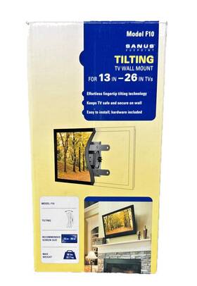 Sanus 793795380562 Model F10 Vuepoint Tilting Tv Wall Mount For 13-26 Inch Tvs