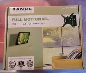Sanus 793795520203 Accents Full Motion Wall Mount For 13 Inch -32 Flat Panel Tv