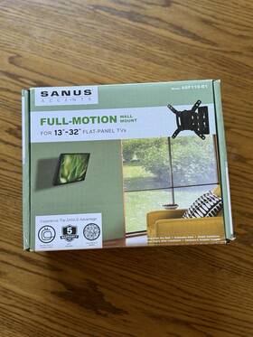 Sanus 793795526144 Full Motion Tv Wall Mount 13-32 Inch