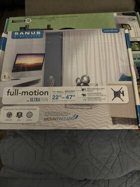22in-47in Sanus 793795527912 Full Motion Ultra Thin Tv Wall Mount For