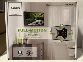 Asf110-b1 Sanus Asf110b1 Accents Full Motion Tv Wall Mount For 13 Inch -32 Tvs Small