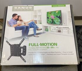 Dmf215-b1 Sanus Brand New-sanus Full-motion Tv Wall Mount 32 Inch -55