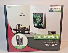 Mf202-b1 Sanus Mf202b1 Flat Panel Full Motion Wall Mount 15 Inch -37 60 Lb Capacity Model