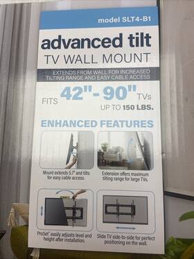 Slt4-b1 Sanus Advanced Tilt Tv Wall Mount For 42 Inch -90 Tvs - Model