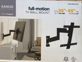 Smf421a-b1 Sanus Smf421ab1 Preferred Full-motion Tv Wall Mount Holds 26 Inch To 65 And 60lbs