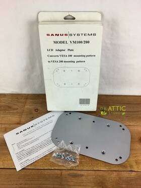 Sanus Vm100/200 Model Adapter Plate Vesa 100 To 200 Pattern