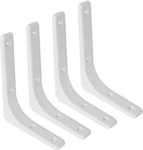 Sayayo 619660887595 Metal Shelf Brackets 8 X 6 Inch Heavy Duty 4 Pcs White