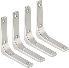 Sa0001 Sayayo Heavy Duty Floating Shelf Bracket 4 X Inch Pcs Brushed Nickel