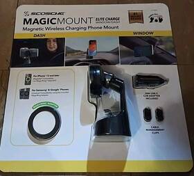 1798980 Scosche 2-in-1 Universal Charging Magicmount Magsafe Window/dash Suction - New
