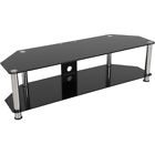 Sdc1400cm-a Avf Classic Corner Glass Tv Stand With Cable 752752004392