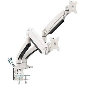 243896 Siig Dual Monitor Aluminum Heavy Duty Desk Mount With Usb And Audio Ports