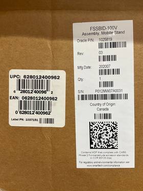 Smart Technologies 628012400962 Board Mobile Stand Fssbid 100v Brand New