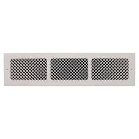 Smi Ventilation Products 445051334385 Return Air Vent Grille White 8 X 32 Inch Victorian Wall Mount Polymer Decorative