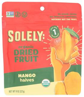 Solely 856261006615 Organic Dried Mango Halves Large Pack Of 1 8 Ounce