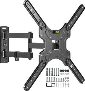 3703 Solid As Mountain Full Motion Tv Wall Mount For Most 26-55 Inch Tvs Black