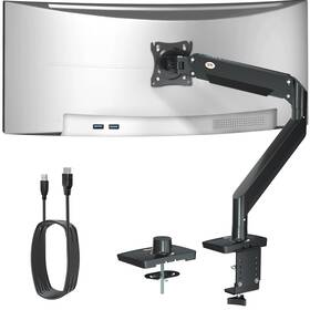 Sam-dsa2401 Solid As Mountain Ultrawide Monitor Arm For 22-43 Inch Heavy Duty Computer Mount Holds