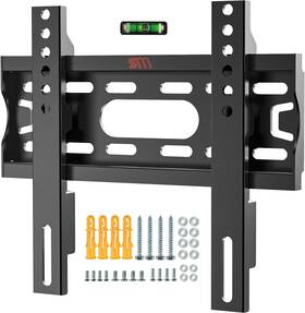 Sam-e811n Solid As Mountain Fixed Tv Wall Mount Low Profile For 17-42 Inch Universal Small Flat Tvs And Black