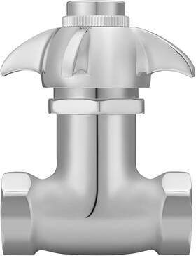 Solimeta 727196926340 Self-closing Heavy Duty Shower Valve With Cross Handle Chrome