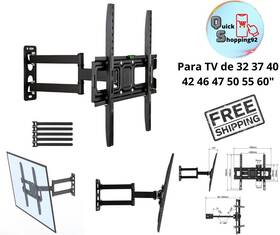 Soporte Para Tv Con Movimiento 445044950905 Completo De 32 37 40 42 46 47 50 55 Y 60 Pulg