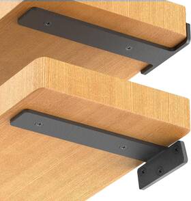 Fl-001 Spesthor 6 Pack Floating Shelf Brackets 12 Inch Heavy Duty Industrial Black