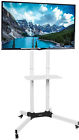 Stand-tv03w Vivo White Mobile Tv Cart For Lcd Led Plasma Flat