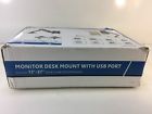 Stand-v001bu Vivo Monitor Desk Mount Usb Ports For Monitors 641020645576