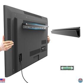 B0blcm73b1 Stanley No Drill Drywall Tv Mount For 22-55 Inch Tvs Up To 100 Lbs Easy Install All