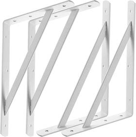 Sv-wsb-001 Starvast 4 Pack Heavy Duty Shelf Brackets 11.8 X 7.5 Inch Floating 300x190 White