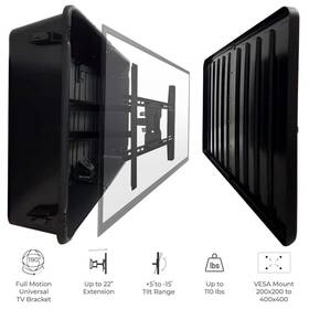 548898 Storm Shell Tv Hard Cover Weatherproof Protection 45 Inch - 55 Bracket Included