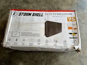 Ss-75 Storm Shell Hard Cover Weatherproof Protection Fits Tvs 65-75 Inch Mounting Bracket