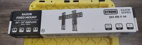 Strong 842822043502 Sm-rr-f-m Razor Series Fixedmount For 24-55 Inch Medium Displays Steel Black