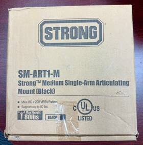 Sm-art1-m Strong Single-arm Articulating Mount For 22-40 Inch Displays Used - Read