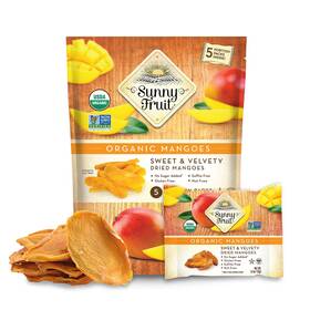 Sunny Fruit Sf1mango Soft Organic Dried Mangoes - 0.7 Ounce Pack Of 5 Dark Or Brown