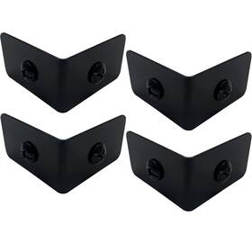 55699cp4p4 Sutfmwe 4 Pcs Black Metal Corner Protector Decorative Right Angle