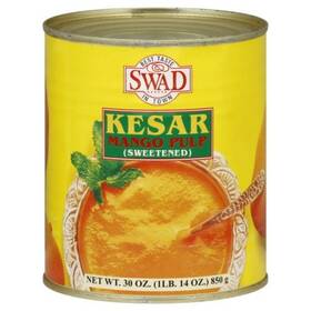 Swad 051179251168 Kesar Mango Pulp 30-ounce Pack Of 6 1.87 Pound