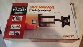 Syl1542emc Sylvania Heavy Duty Up To 80 L8983bs Wall/corner Tv Mount For 15 Inch 42 Tvs