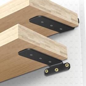 Szsfsyyx-123456 Szsfsyyx Shelf Bracket Floating Brackets 4pack Heavy Duty 6 Inch Long Black