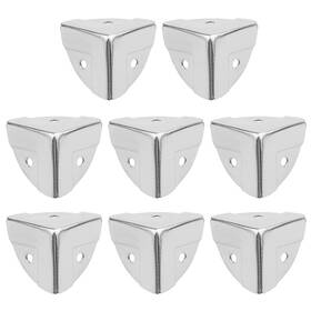 Add0117 T Tulead 8pcs Corner Protectors Iron Edge Guard Silver 1.1 Inch