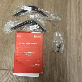 Tcl 43s451/43s453/43s455 43 Inch Roku Tv Base Stand For 4-series With Screws Original New In Package